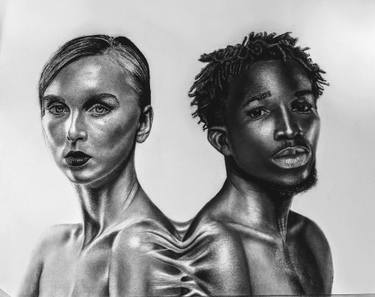 Original Contemporary Portrait Drawings by Barima Andrew
