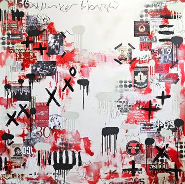 Original Abstract Expressionism Home Mixed Media by Lorette C Luzajic