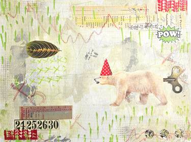 Original Contemporary Animal Mixed Media by Lorette C Luzajic