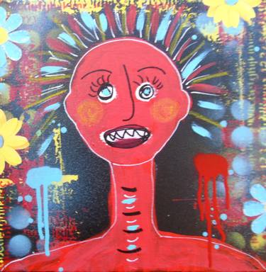 Original Expressionism Fantasy Paintings by Lorette C Luzajic