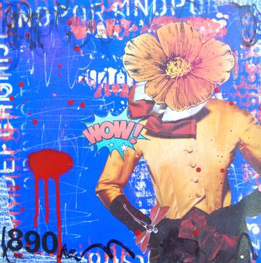 Original Surrealism Culture Collage by Lorette C Luzajic