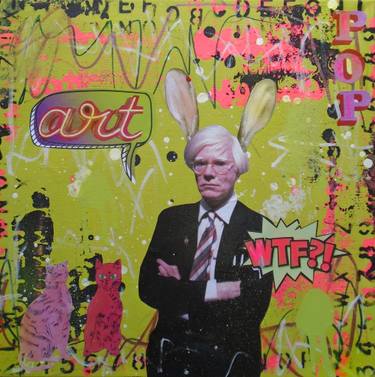 Original Expressionism Celebrity Collage by Lorette C Luzajic