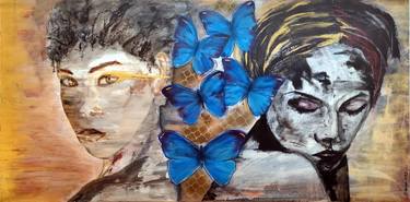 Original Abstract Expressionism Abstract Drawings by Susanne Walser