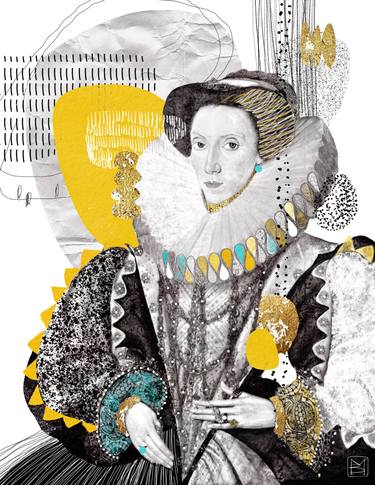 Original Black & White Women Collage by Mariya Volynskih