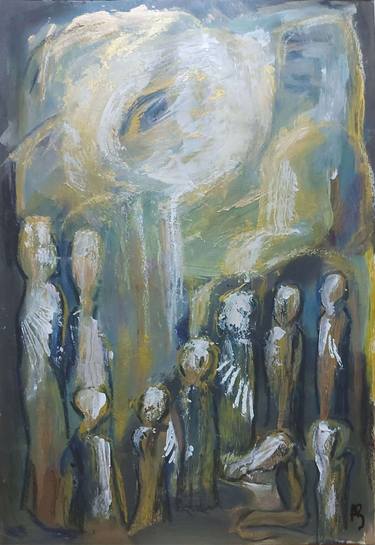 Original Abstract Classical mythology Paintings by Adina Sisca
