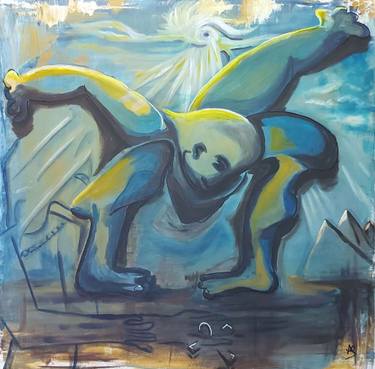Original Contemporary Classical mythology Paintings by Adina Sisca