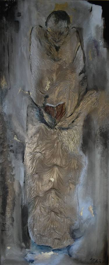 Original Expressionism Mortality Mixed Media by Sindy Hirsch- Opitz