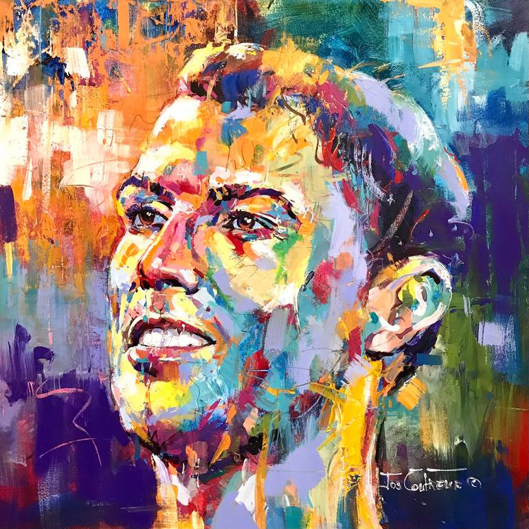 Original Abstract People Paintings by Jos Coufreur