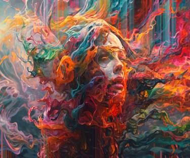Original Abstract Expressionism Fantasy Digital by Vesa Peltonen