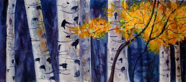 Original Contemporary Tree Painting by Nevet Montgomery