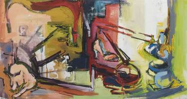Original Expressionism Still Life Paintings by Katerina Christopoulou