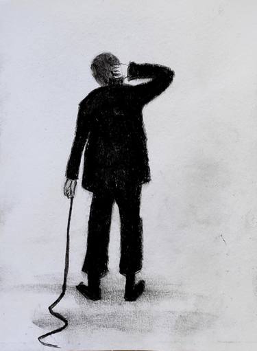Original Figurative Men Drawing by Kittas Pithecus