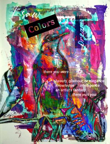 Original Abstract Expressionism Abstract Mixed Media by Francisco Lopez