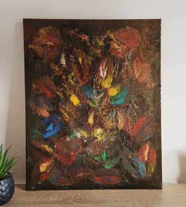 Original Abstract Landscape Painting by Vics Art