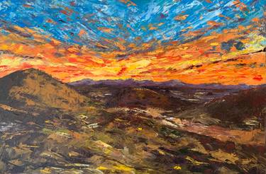 Original Impressionism Landscape Painting by Vidya Lakshmi Nikesh Anand