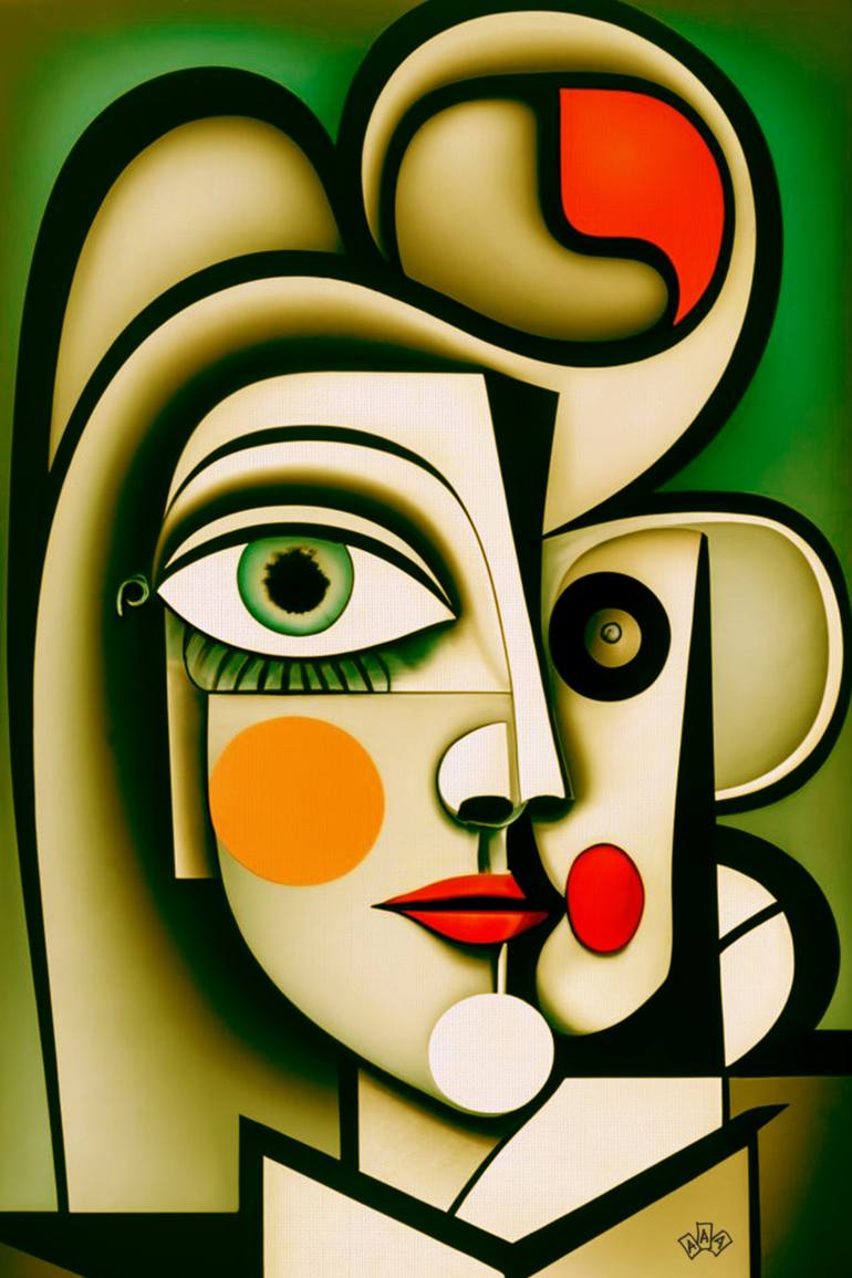 Print of Cubism Abstract Paintings by Anna Alekberova