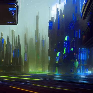 Print of Abstract Expressionism Architecture Digital by Arthur Tumushime
