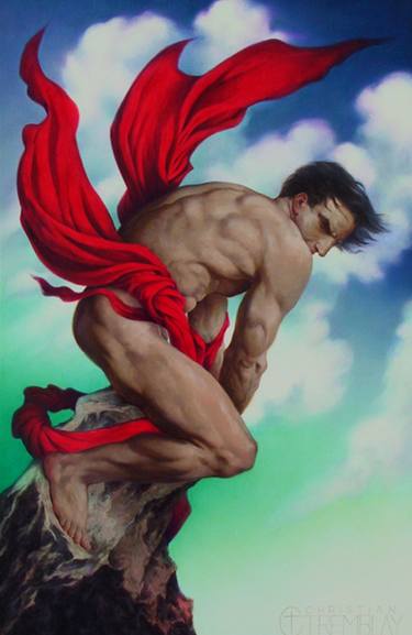Original Figurative Nude Painting by Christian Tremblay