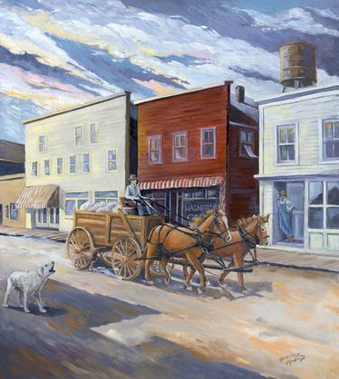 Original Figurative Rural life Painting by Paula Mchugh