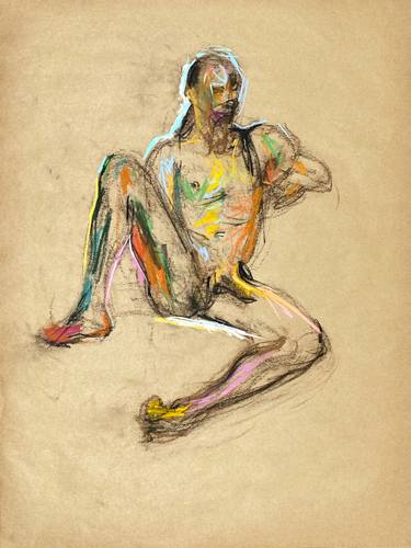 Original Figurative Nude Drawings by Max Bond
