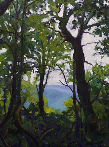 Original Expressionism Landscape Painting by Regina Allen