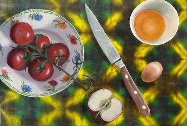 Original Art Deco Still Life Painting by Elke Thiebaut