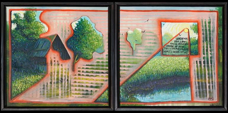Original Expressionism Landscape Paintings by Yusuf Epçin