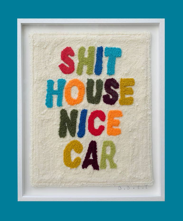 Original Contemporary Typography Mixed Media by Bob And Eve