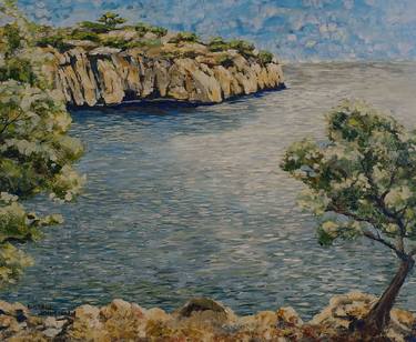 Original Impressionism Seascape Painting by Russell Johnson
