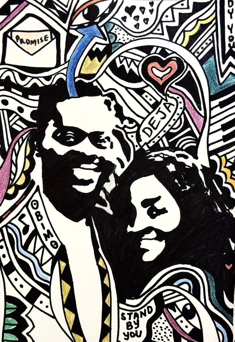 Print of Abstract Pop Culture/Celebrity Drawings by Omogbolade Ajayi