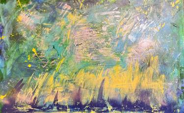 Original Art Nouveau Abstract Painting by Roxy  Wuz Here