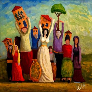 Print of Artificial Intelligence Family Digital by Wael Hamadeh