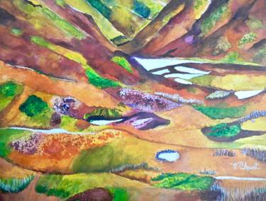 Original Expressionism Landscape Paintings by Verónica Chauvet