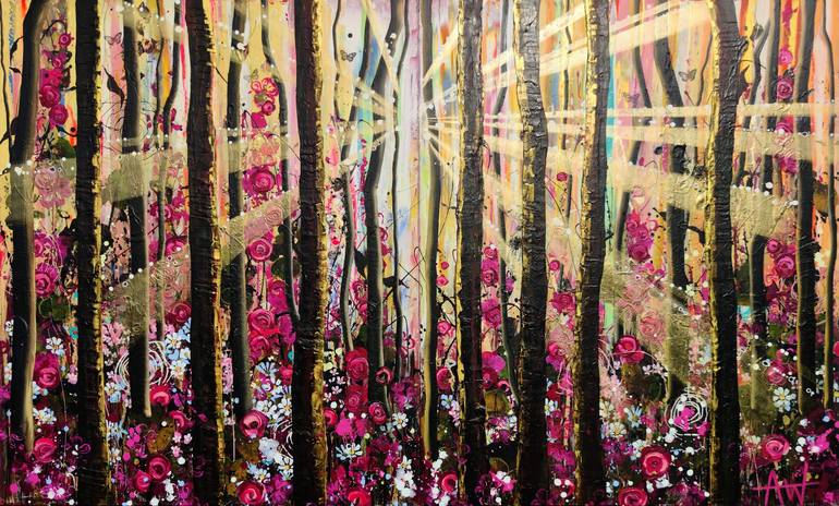 Original Abstract Landscape Paintings by Angie Wright