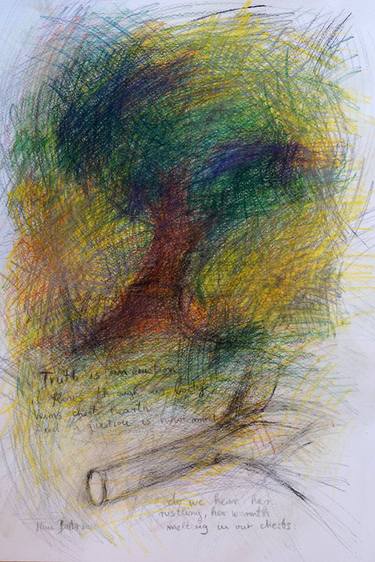 Original Contemporary Tree Drawings by Nikolina Butorac