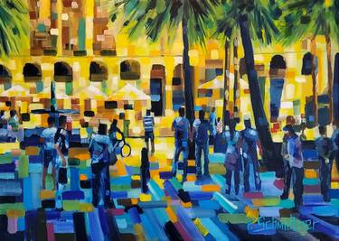Original Contemporary People Painting by Florian Schmidtner