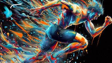 Original Contemporary Sports Digital by Rim'S 