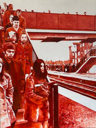 Original Contemporary People Painting by Louise Rieger
