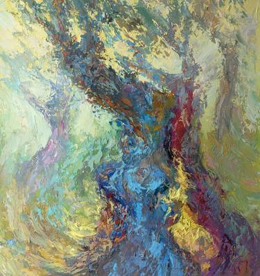Original Art Deco Tree Paintings by Tatiana Ivolga