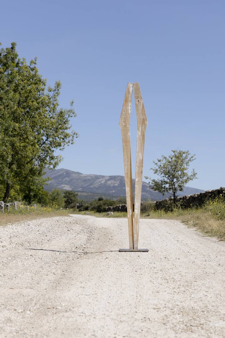 Original Abstract Outer Space Sculpture by Jean Baptiste Van Den Heede 