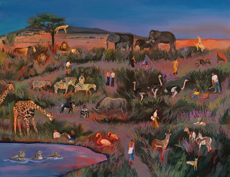 Original Conceptual People Paintings by Stepper Studio