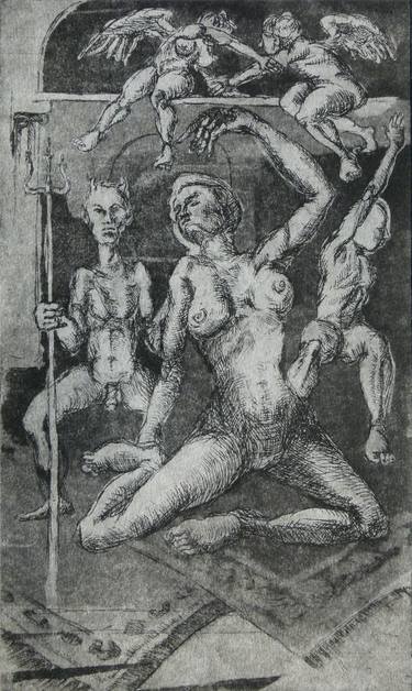 Original Baroque Body Printmaking by Till Felix Hallauer