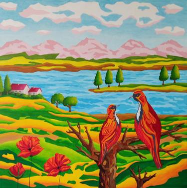 Original Fine Art Landscape Painting by Peter Vamosi