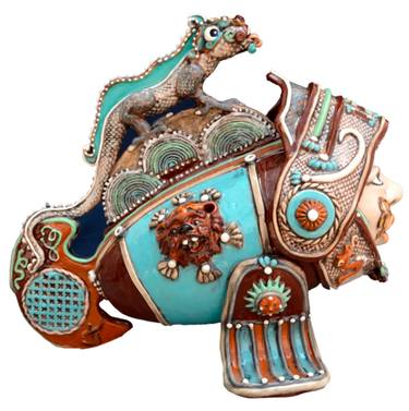 Original Abstract Expressionism Fantasy Sculpture by Dmitry Spiros