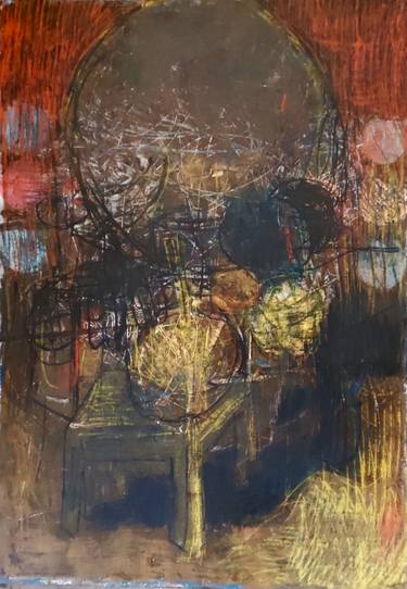 Original Abstract Expressionism Abstract Printmaking by Michal Strugalski