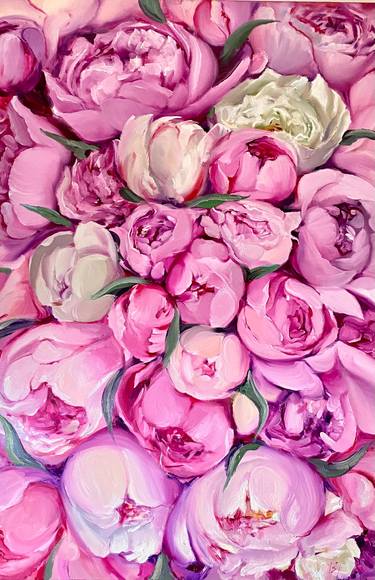 Original Art Deco Botanic Paintings by Elena Hromova