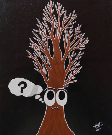 Original Contemporary Tree Paintings by Ankit H Vandra