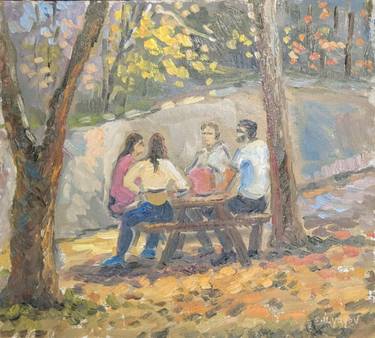 Original Impressionism Landscape Painting by Slava Ilyayev
