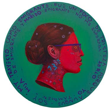 Original Conceptual Politics Mixed Media by Natasha Lelenco