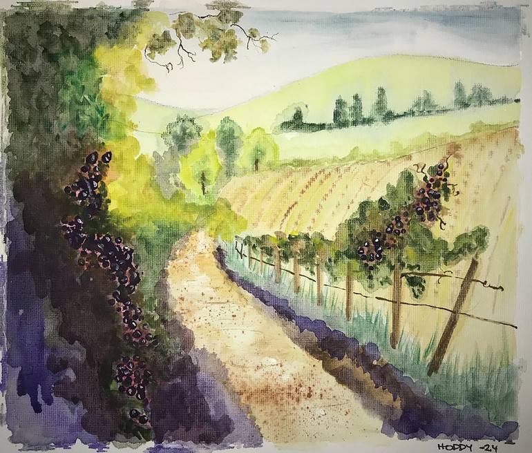 Print of Abstract Expressionism Landscape Paintings by Tiina Hoddy